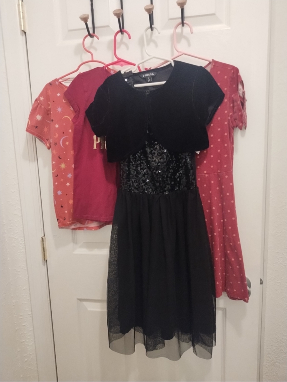 George Black Sequin Mini Dress
